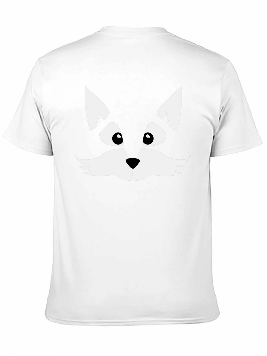 Fun Black T-Shirt with Cute Cat Face Graphic