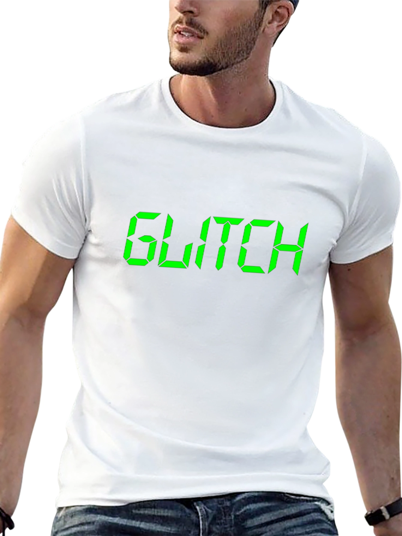 Glitch Graphic Tee - Digital Style