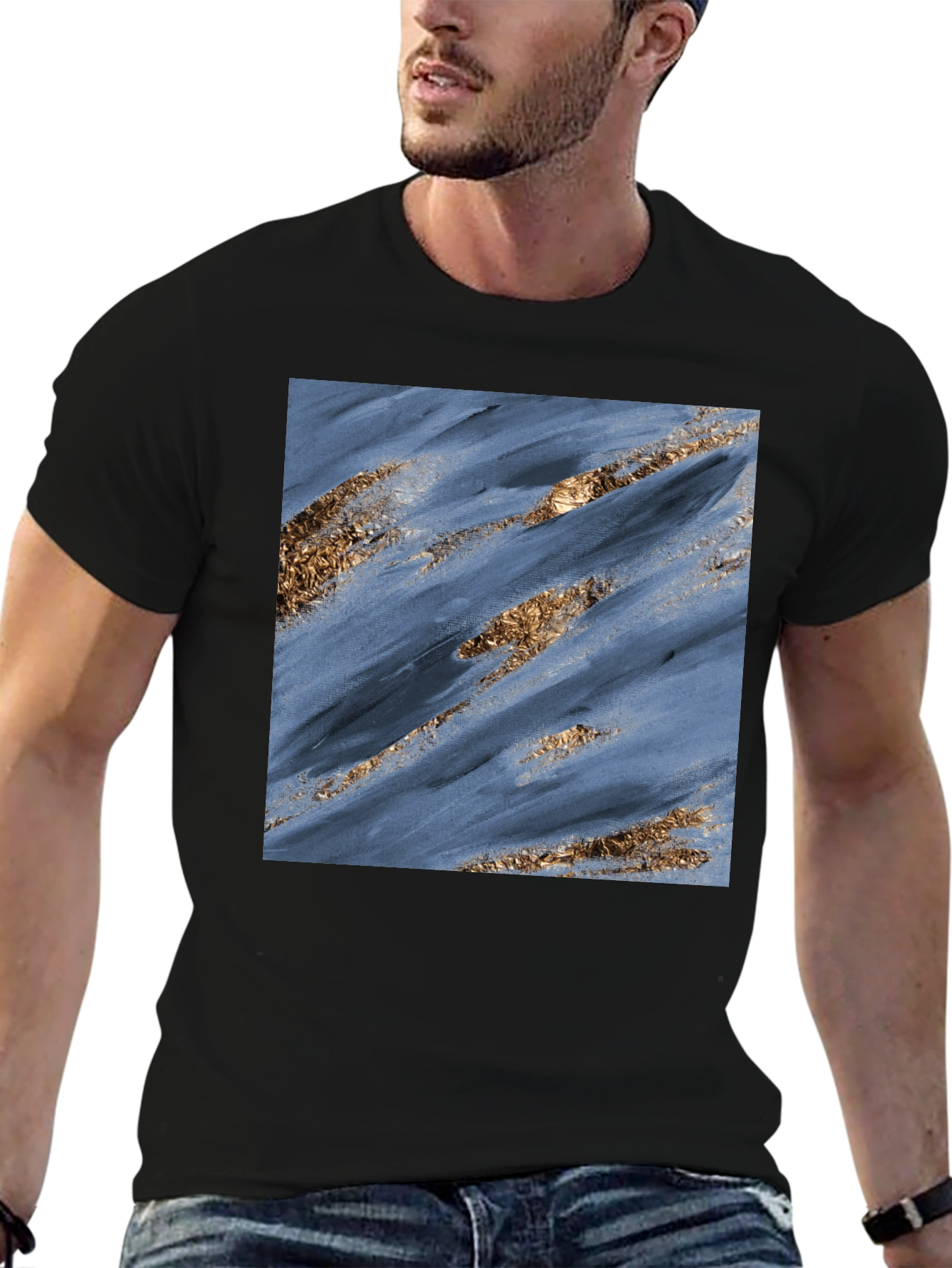 Abstract Gold Accent T-Shirt