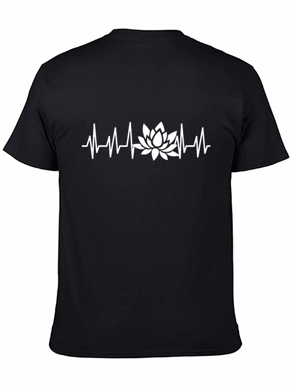 Lotus Heartbeat Black T-Shirt