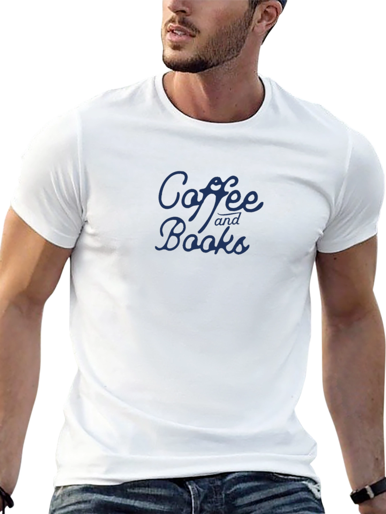 Coffee and Books Graphic Tee - Black