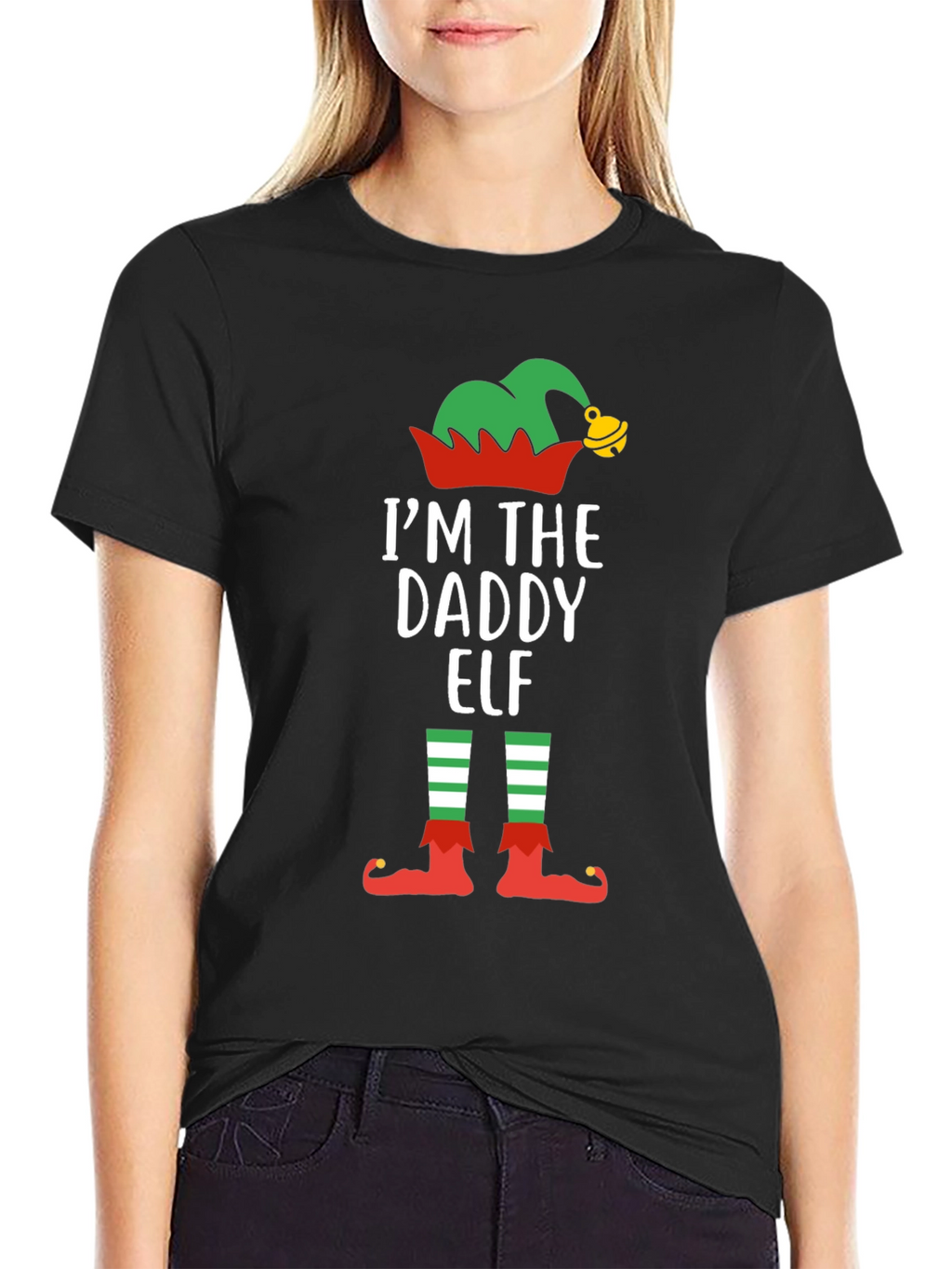 Daddy Elf T-Shirt - Holiday Festive Top