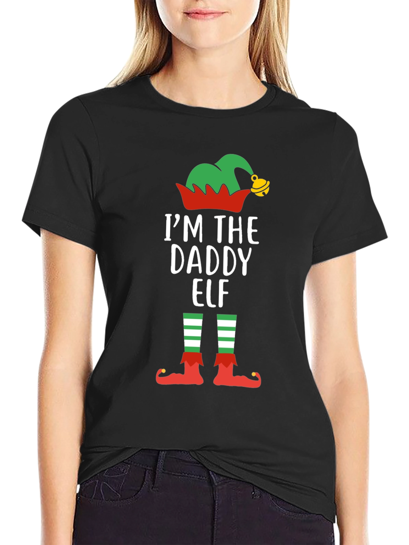 Daddy Elf T-Shirt - Holiday Festive Top