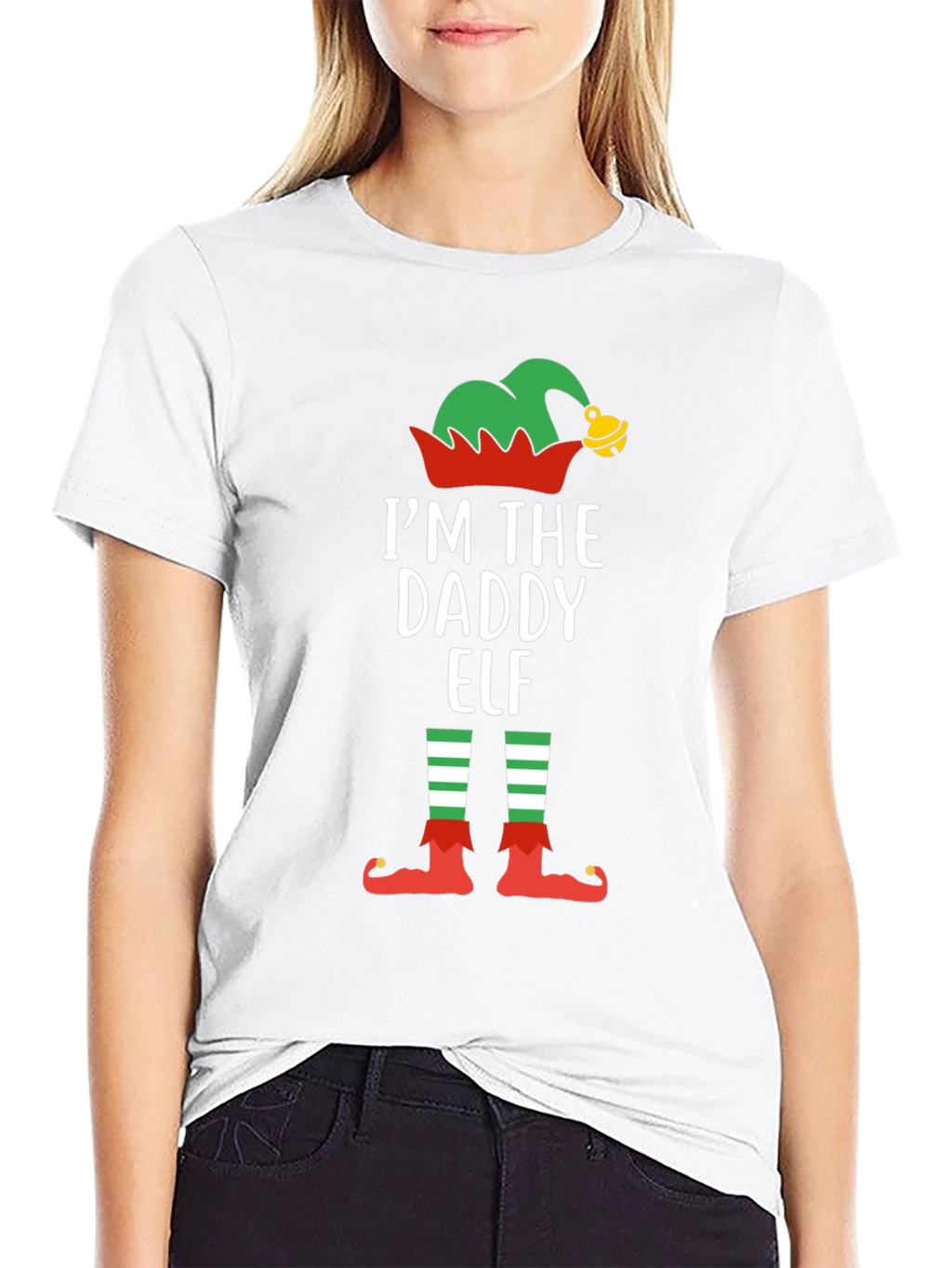 Daddy Elf T-Shirt - Holiday Festive Top