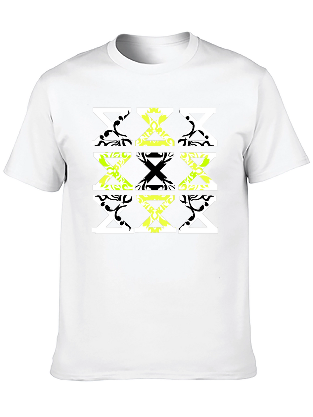 Geometric Patterned Mens Tee - Stylish & Unique