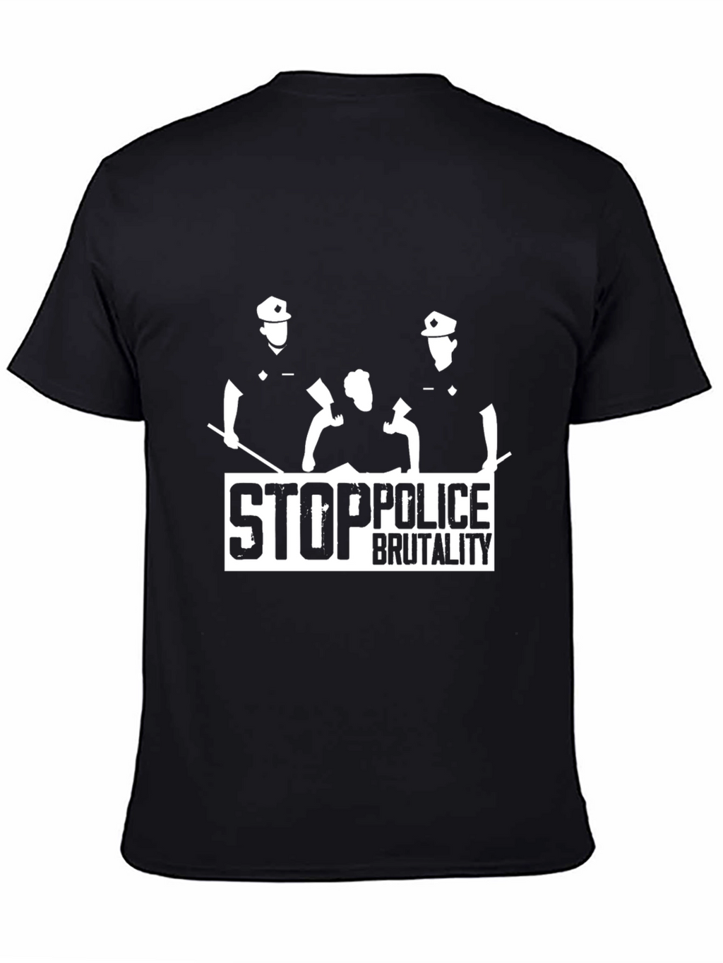 Stop Police Brutality Graphic T-Shirt - Black