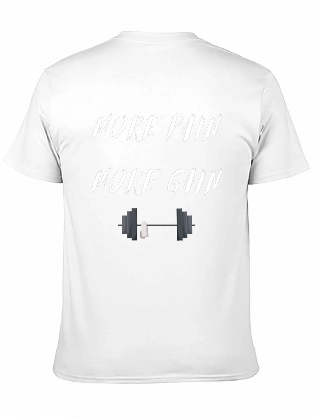 More Pain More Gain Black Graphic T-Shirt