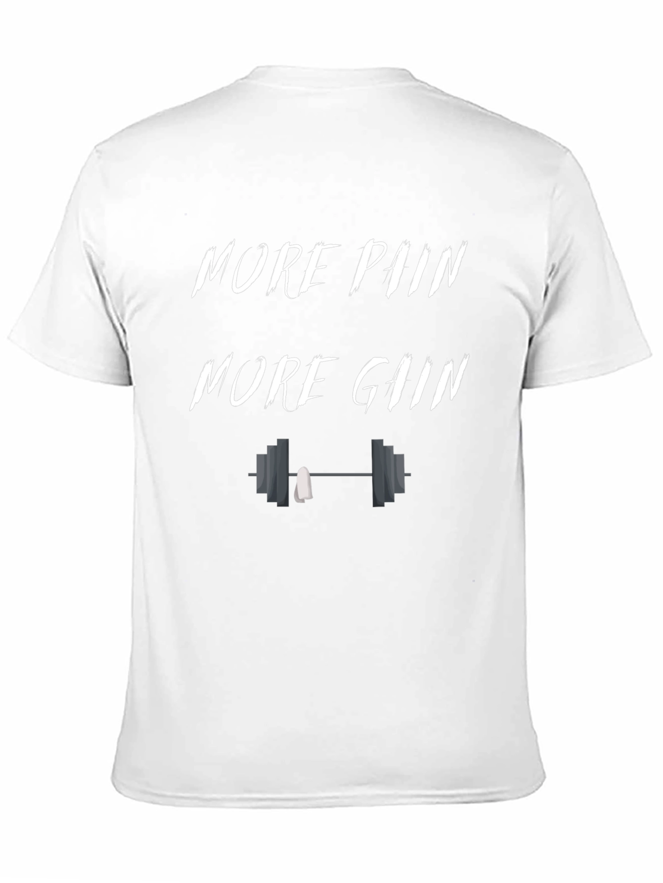 More Pain More Gain Black Graphic T-Shirt