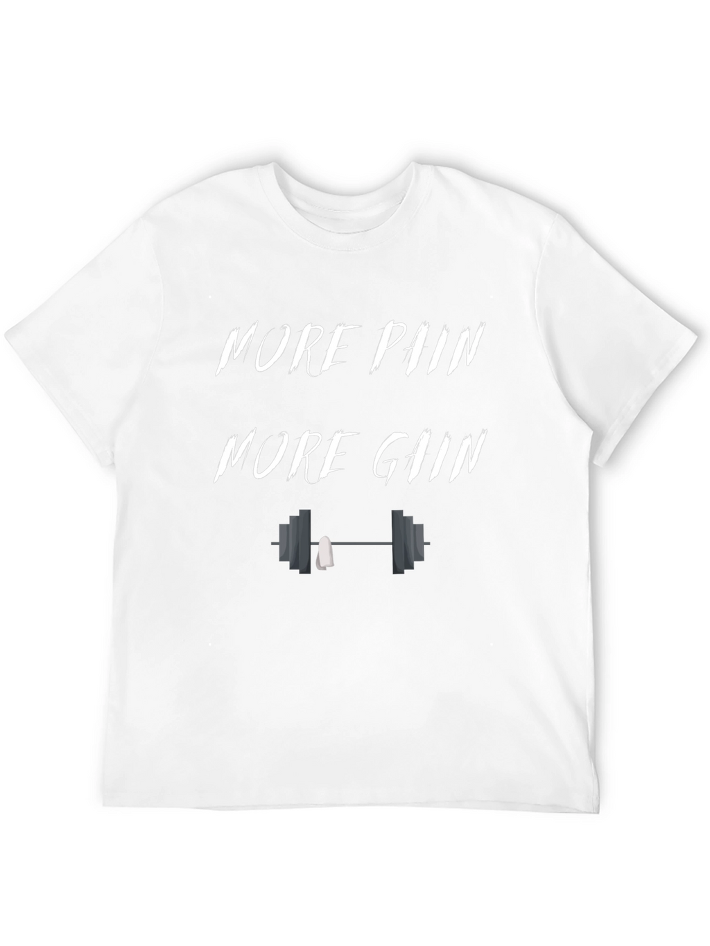 More Pain More Gain Black Graphic T-Shirt