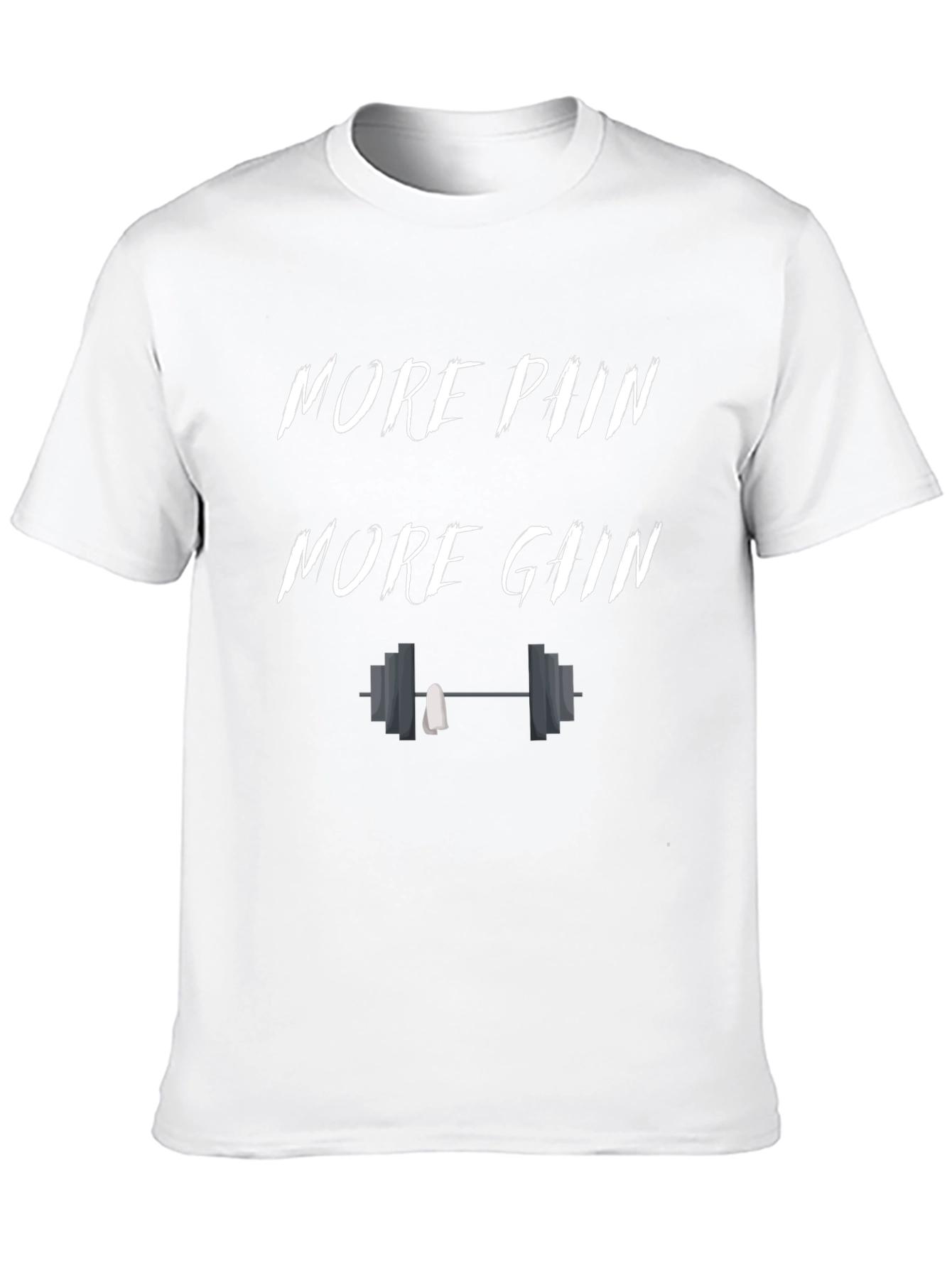 More Pain More Gain Black Graphic T-Shirt