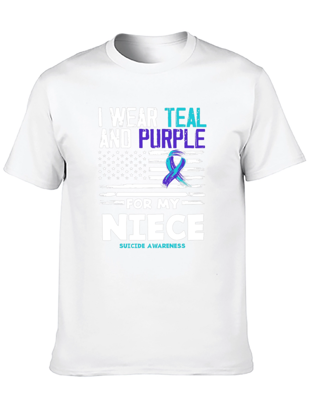 Teal & Purple Suicide Awareness T-Shirt