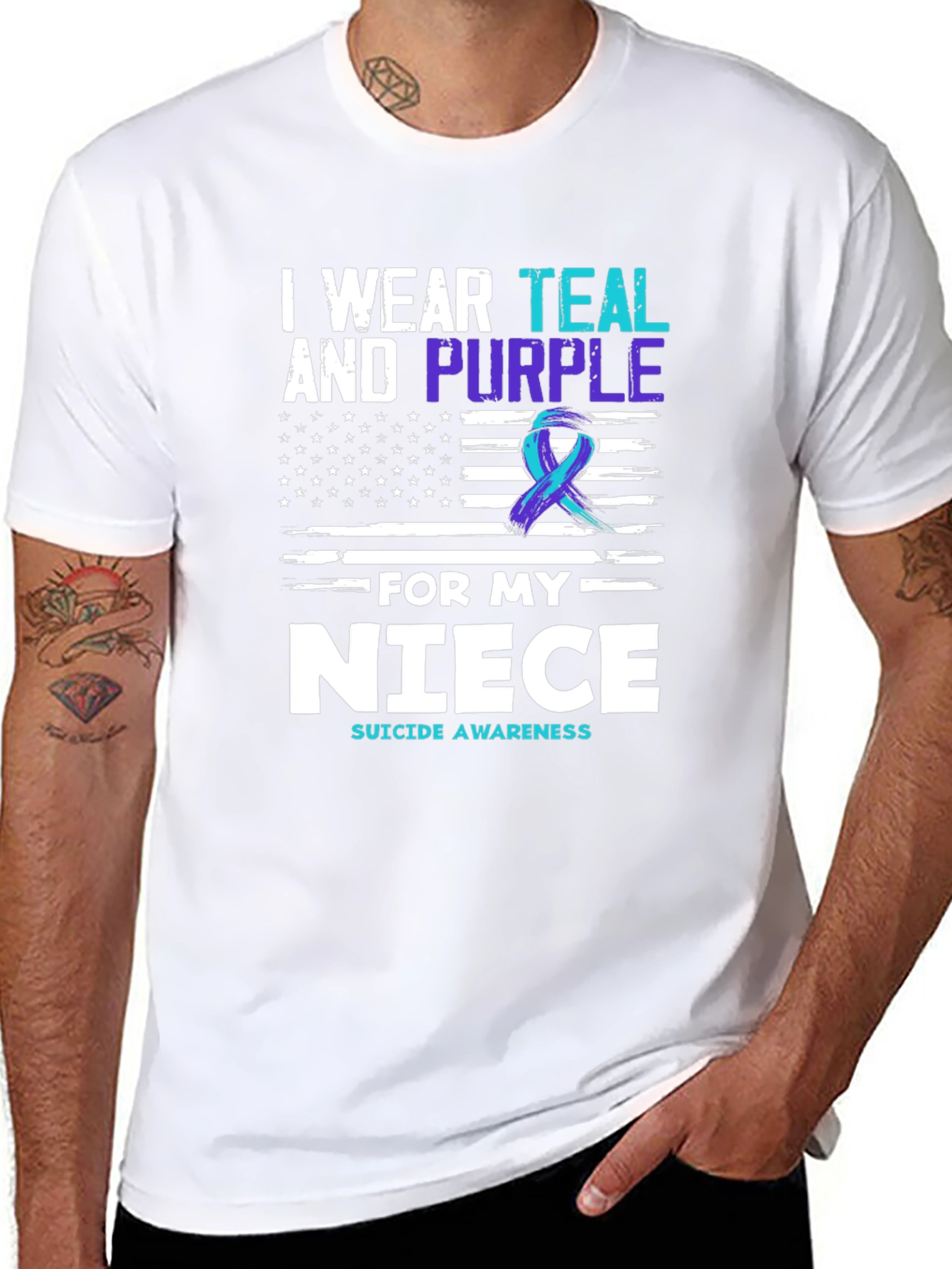 Teal & Purple Suicide Awareness T-Shirt