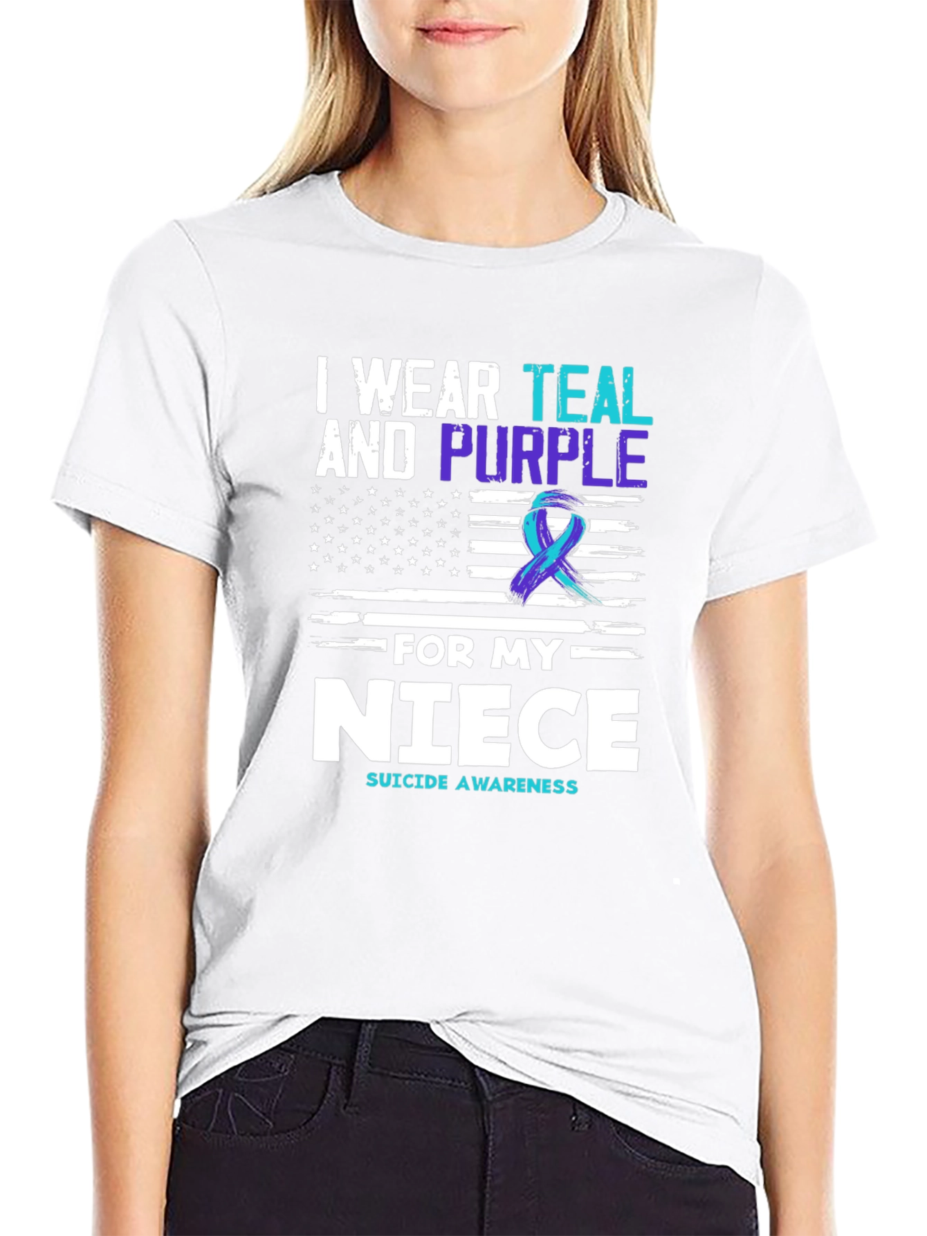 Teal & Purple Suicide Awareness T-Shirt