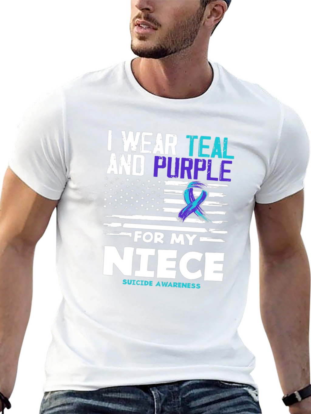 Teal & Purple Suicide Awareness T-Shirt
