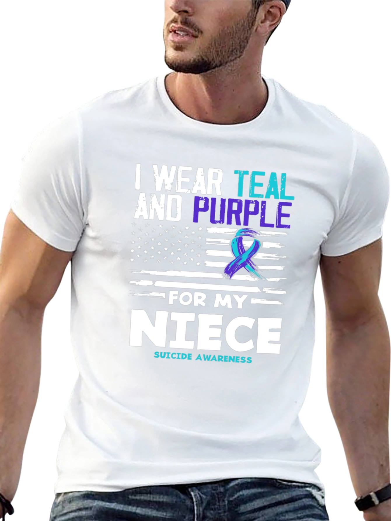 Teal & Purple Suicide Awareness T-Shirt