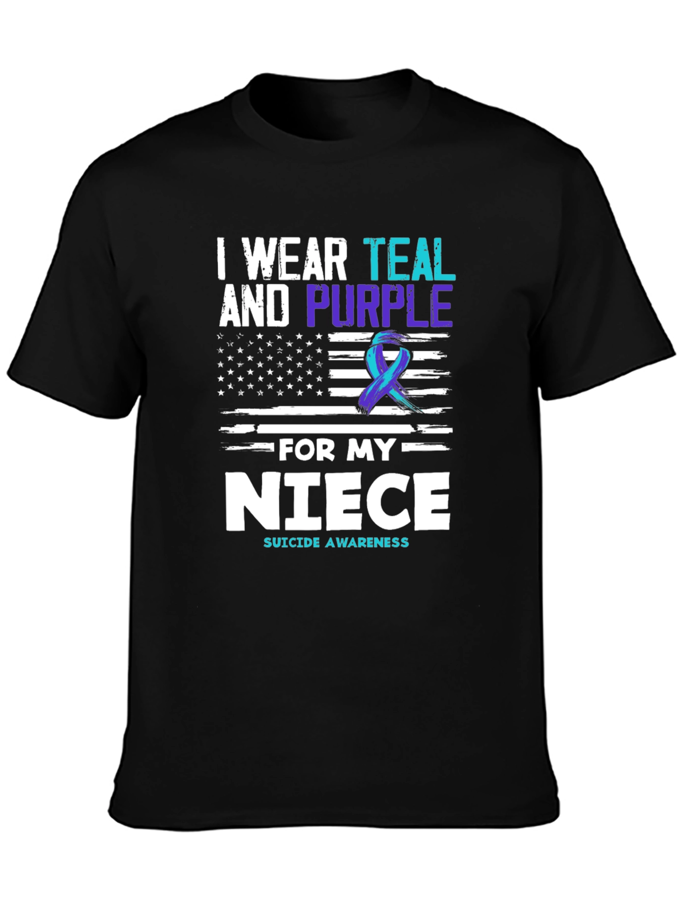 Teal & Purple Suicide Awareness T-Shirt