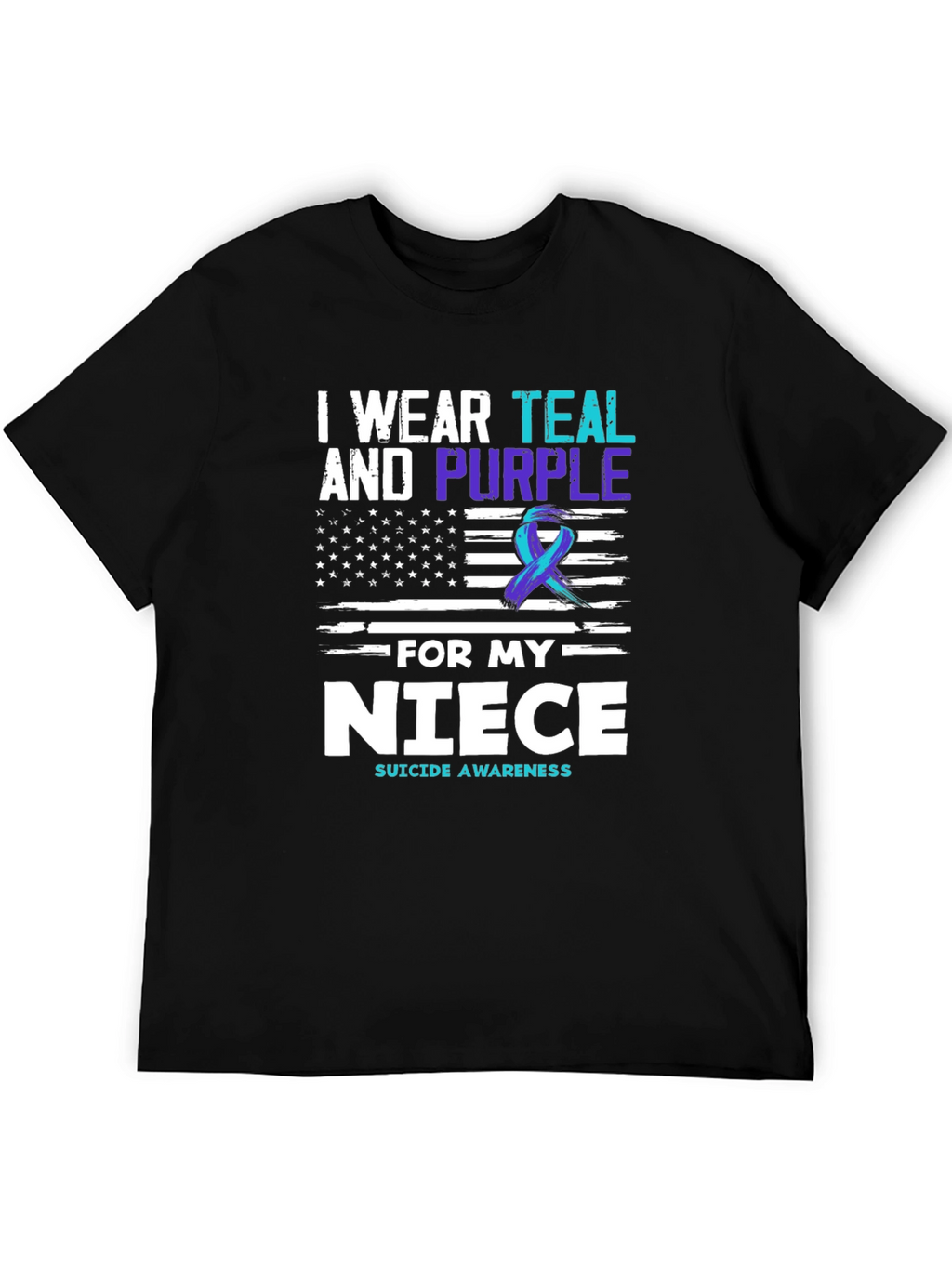 Teal & Purple Suicide Awareness T-Shirt