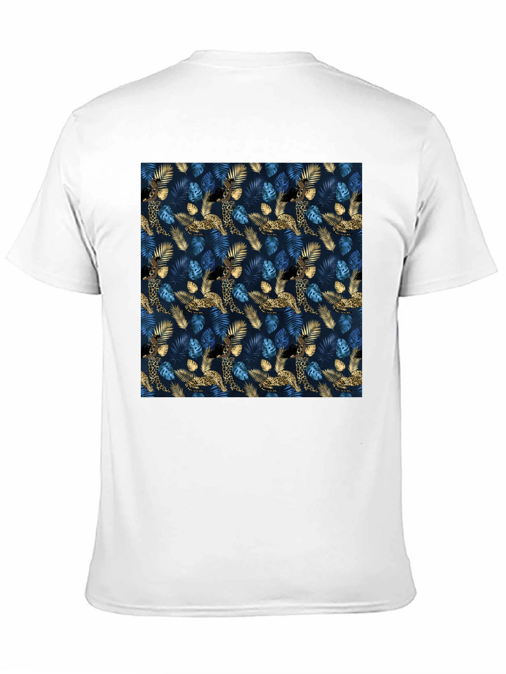 Jungle Leopard Print Crew Neck T-Shirt