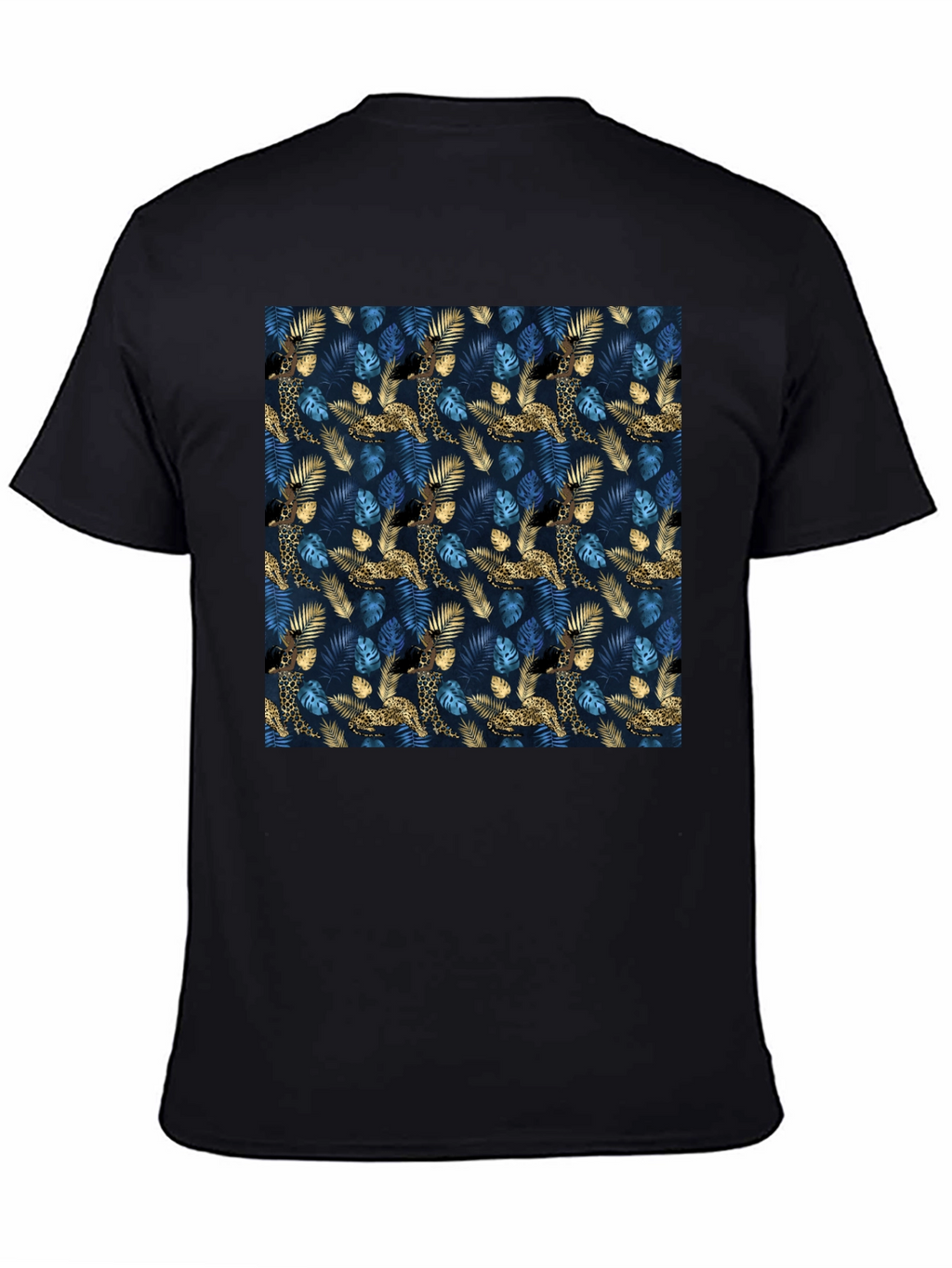 Jungle Leopard Print Crew Neck T-Shirt