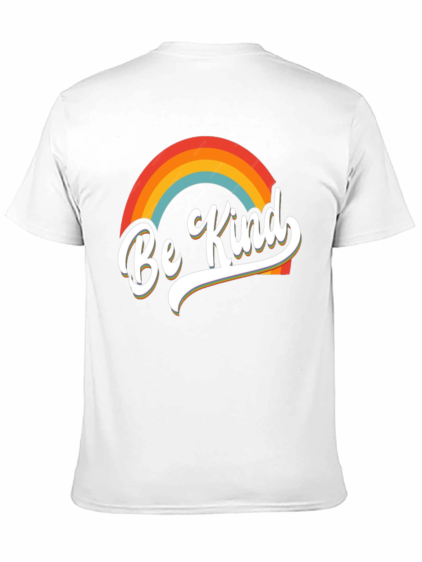 Be Kind Rainbow Graphic Tee - Short Sleeve