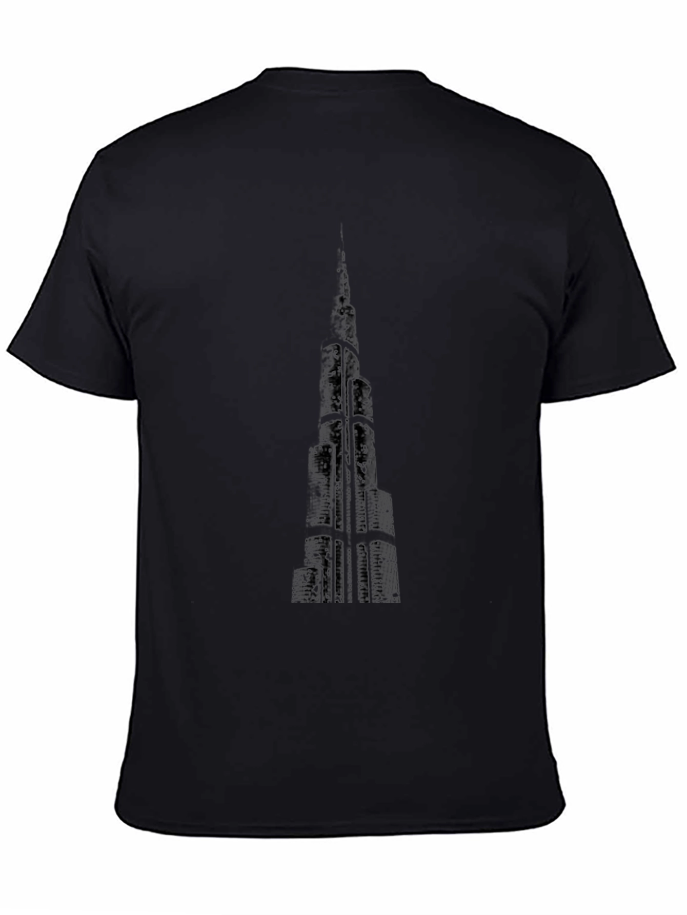 Black Skyscraper Graphic T-Shirt