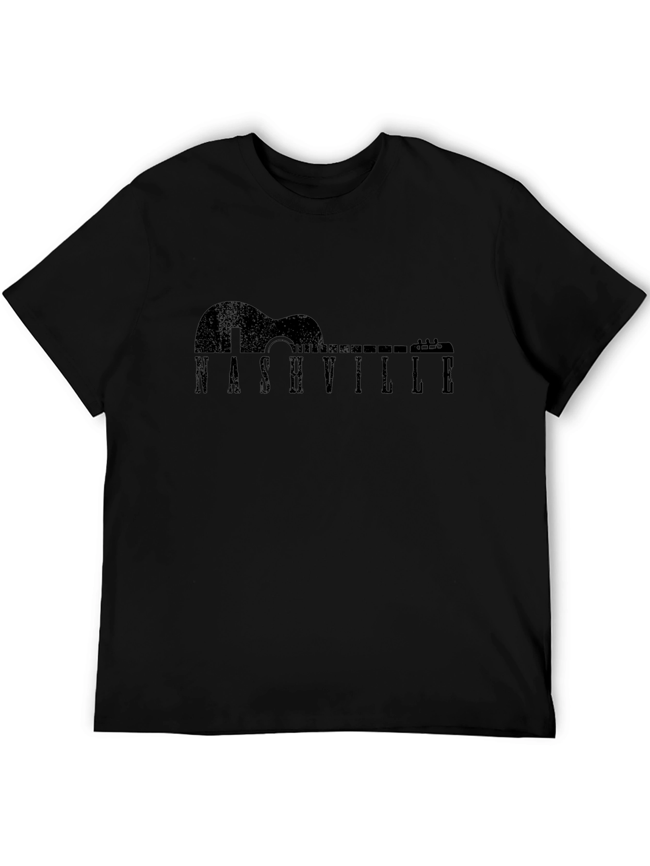 Nashville Guitar T-Shirt - Unisex Black Tee