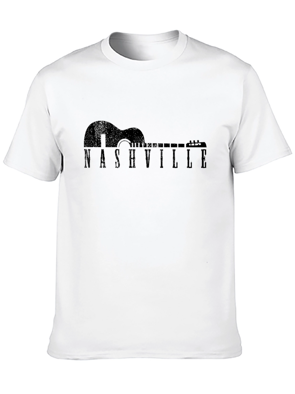 Nashville Guitar T-Shirt - Unisex Black Tee