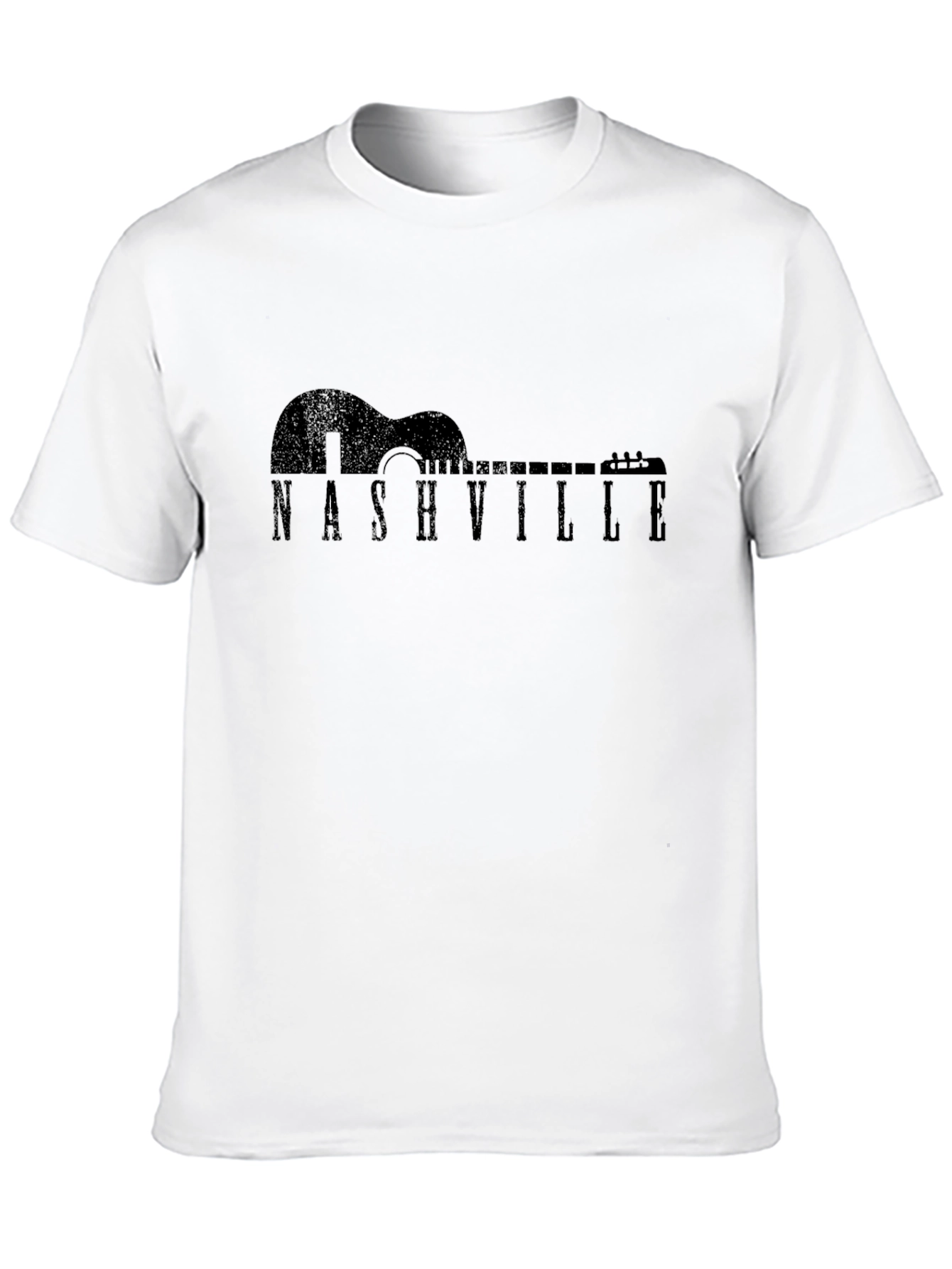 Nashville Guitar T-Shirt - Unisex Black Tee