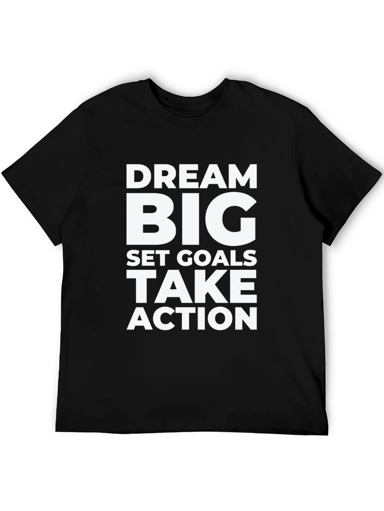 Dream Big Graphic Tee - Motivational Black T-Shirt