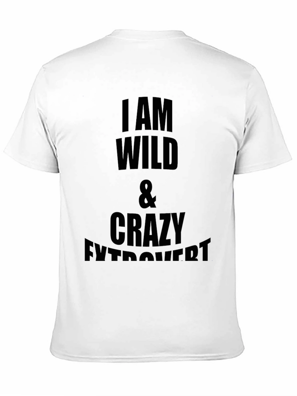 Wild & Crazy Introvert Mens Black T-Shirt