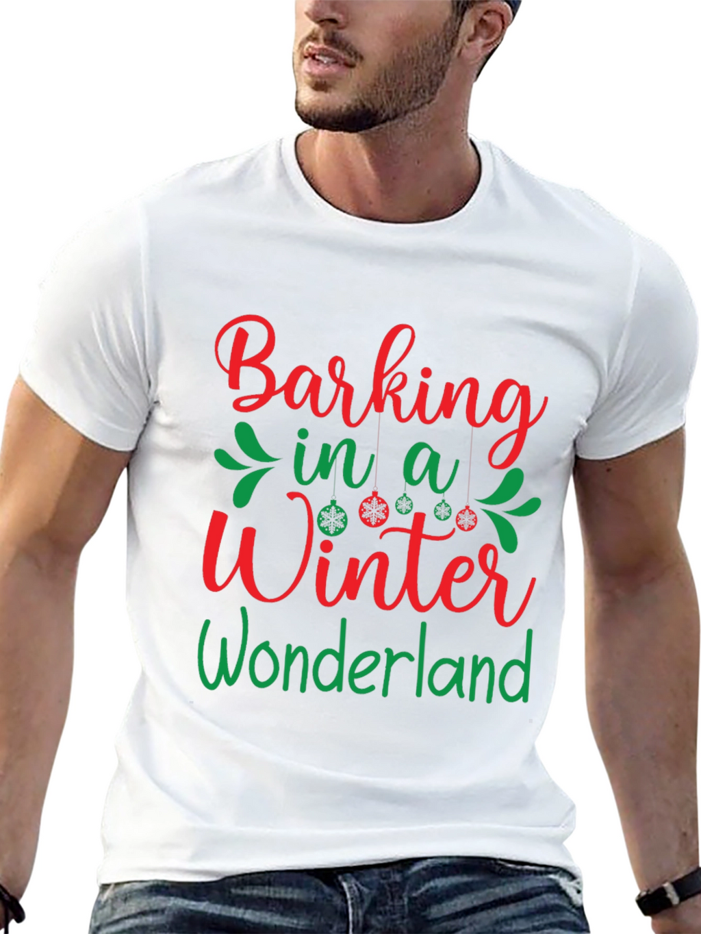 Barking in a Winter Wonderland Holiday T-Shirt