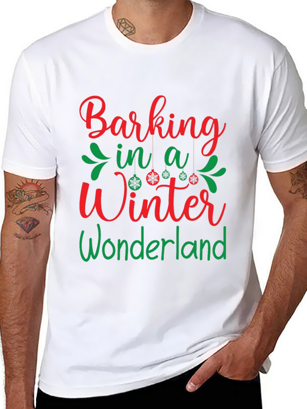 Barking in a Winter Wonderland Holiday T-Shirt