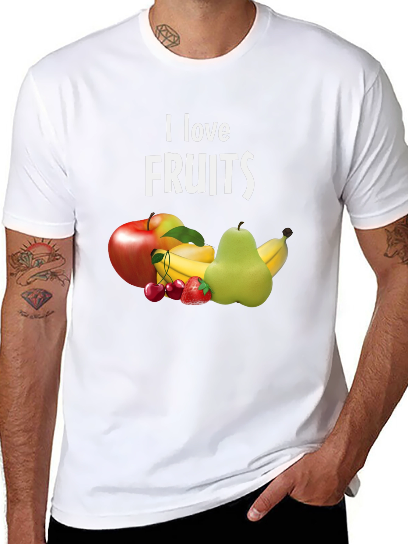 I Love Fruits T-Shirt - Funny Fruit Lover Tee