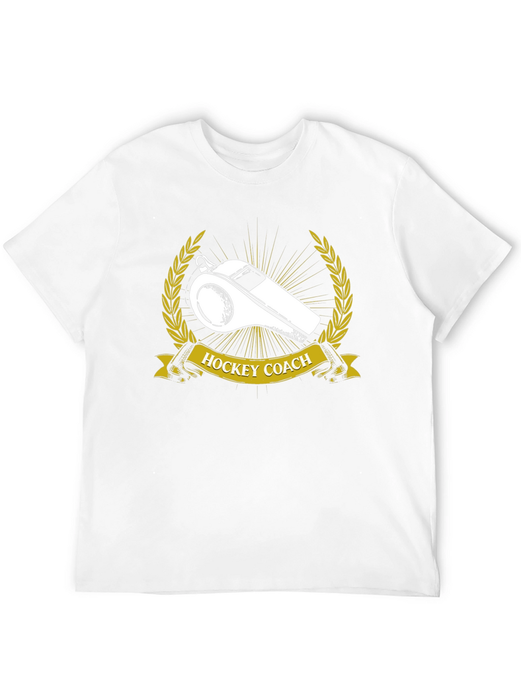 Hockey Coach T-Shirt - Whistle Design