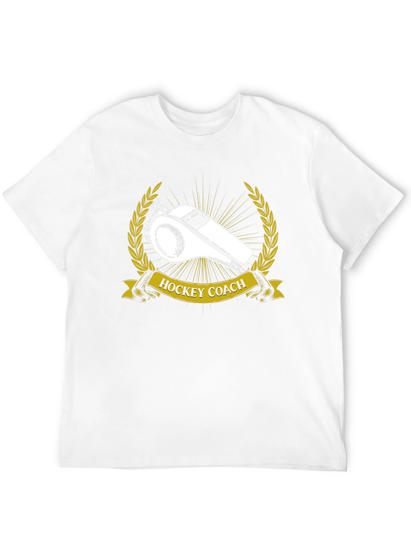 Hockey Coach T-Shirt - Whistle Design