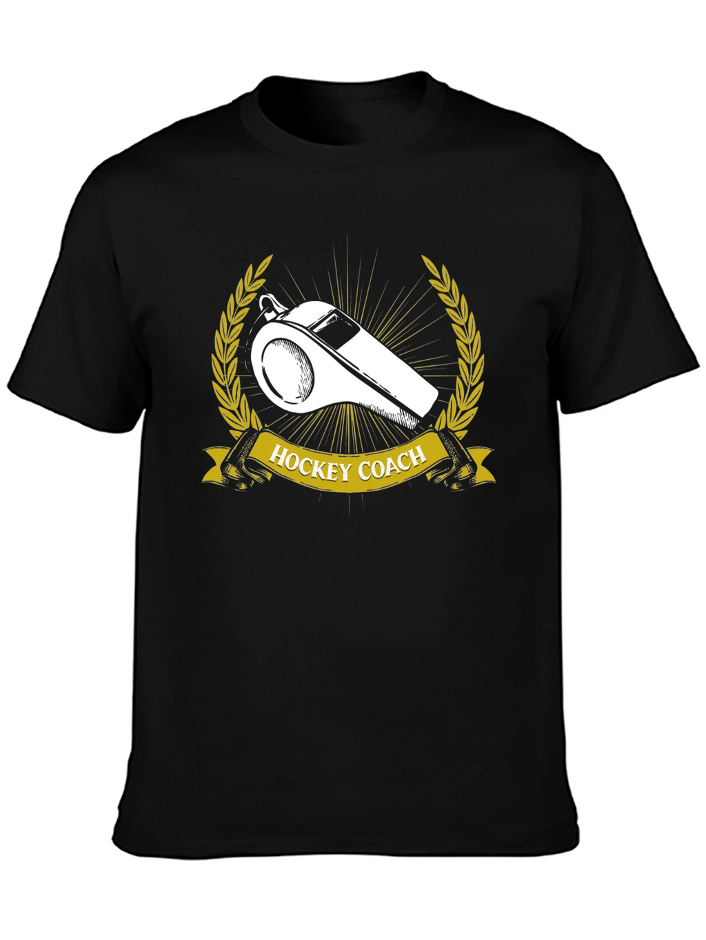 Hockey Coach T-Shirt - Whistle Design