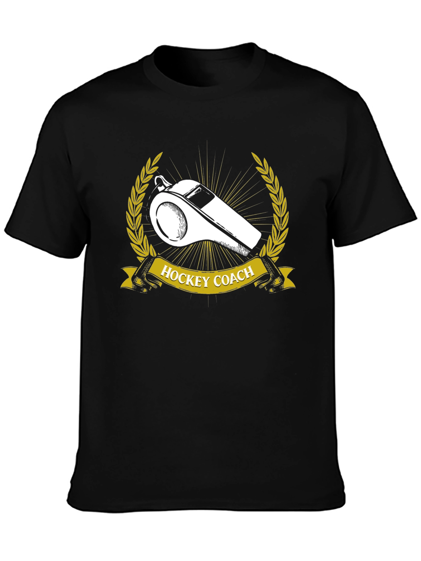 Hockey Coach T-Shirt - Whistle Design