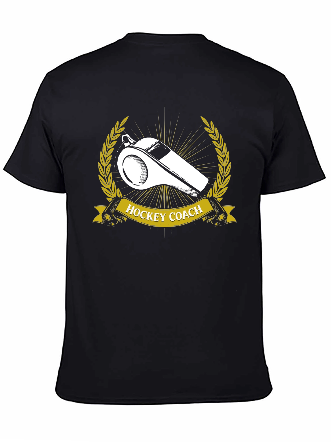 Hockey Coach T-Shirt - Whistle Design