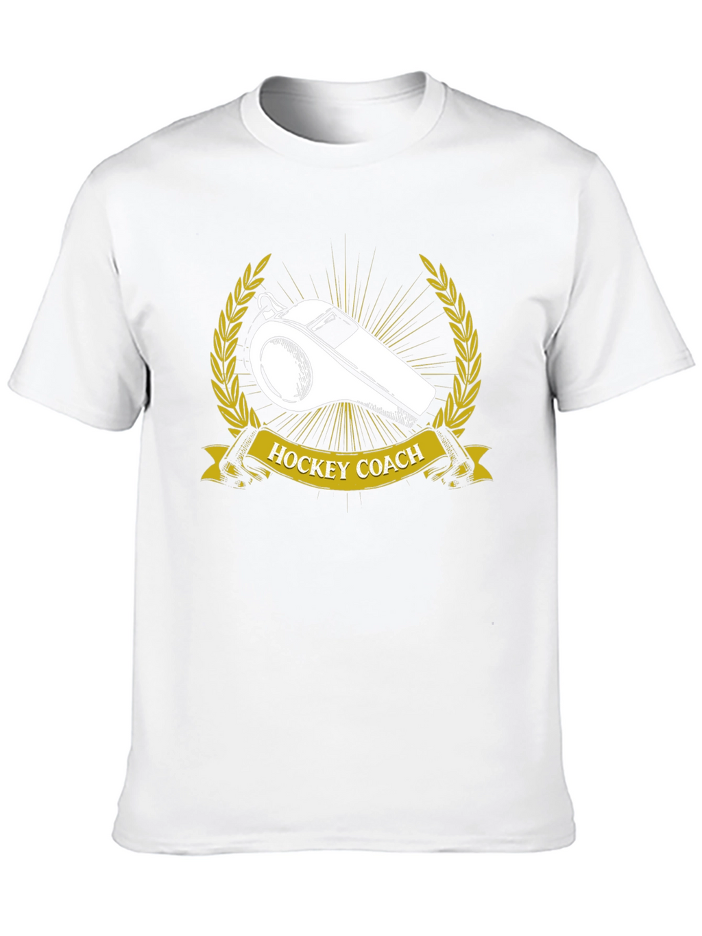 Hockey Coach T-Shirt - Whistle Design