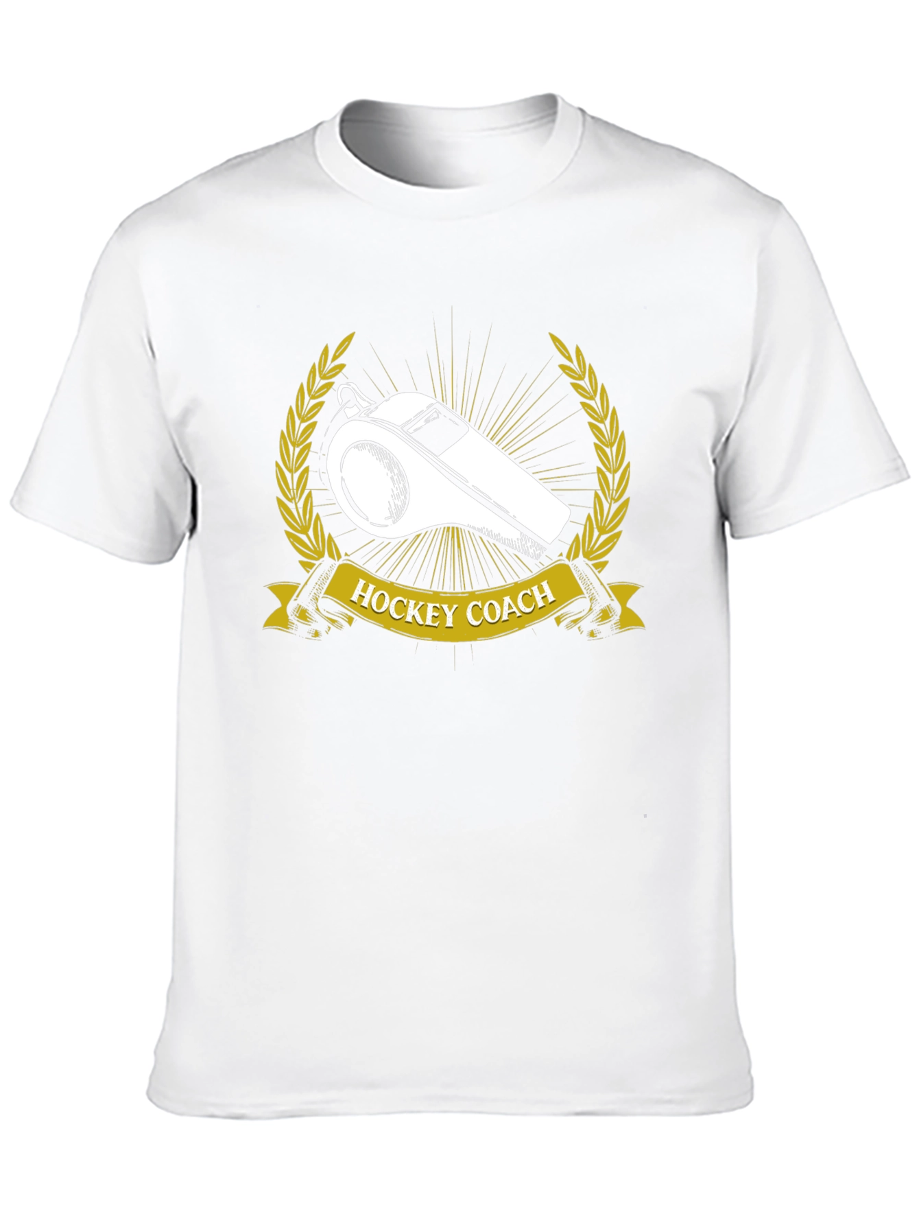 Hockey Coach T-Shirt - Whistle Design