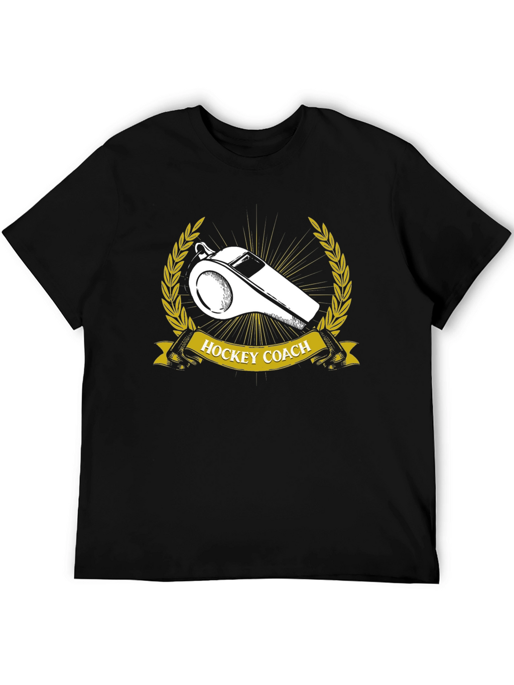 Hockey Coach T-Shirt - Whistle Design