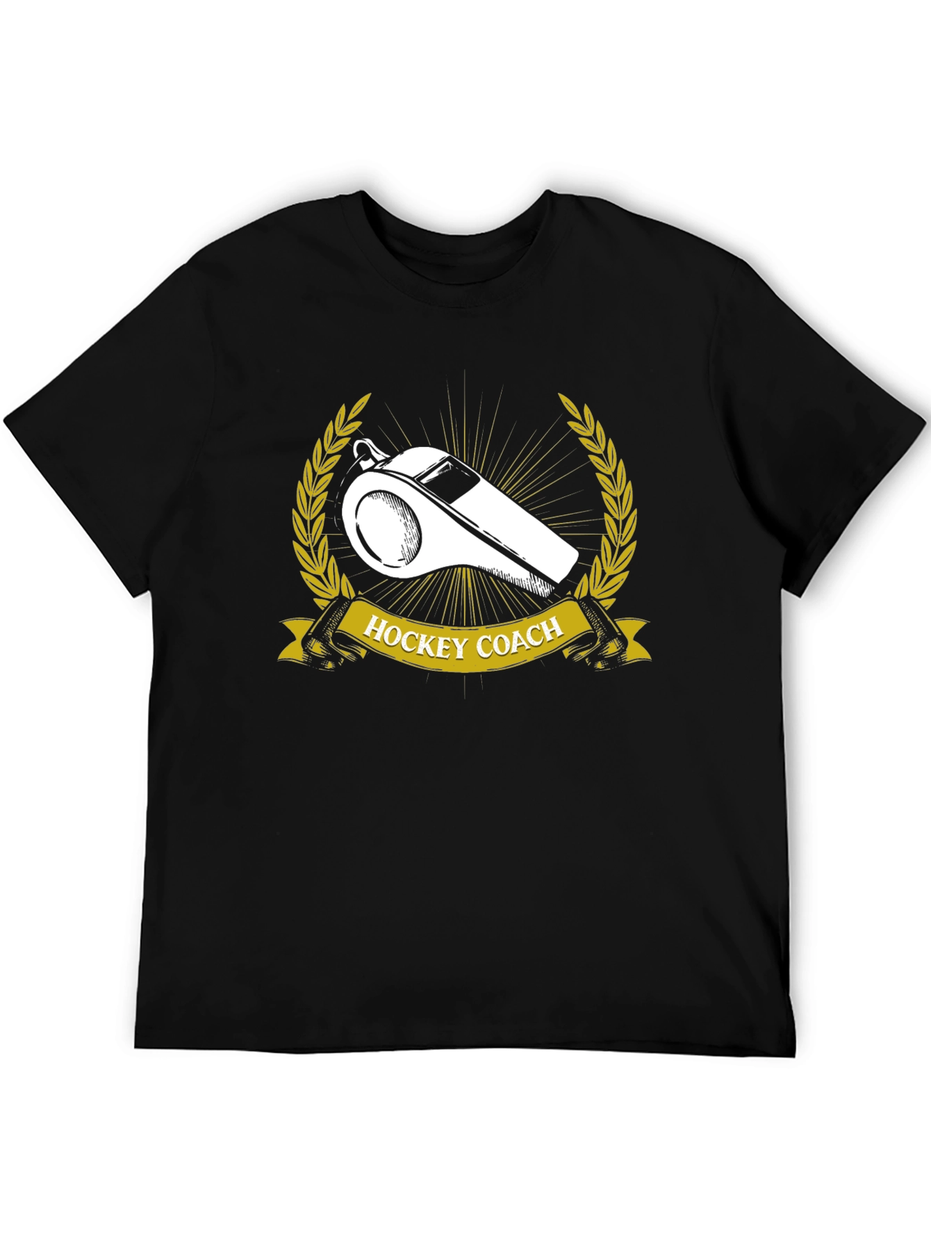 Hockey Coach T-Shirt - Whistle Design