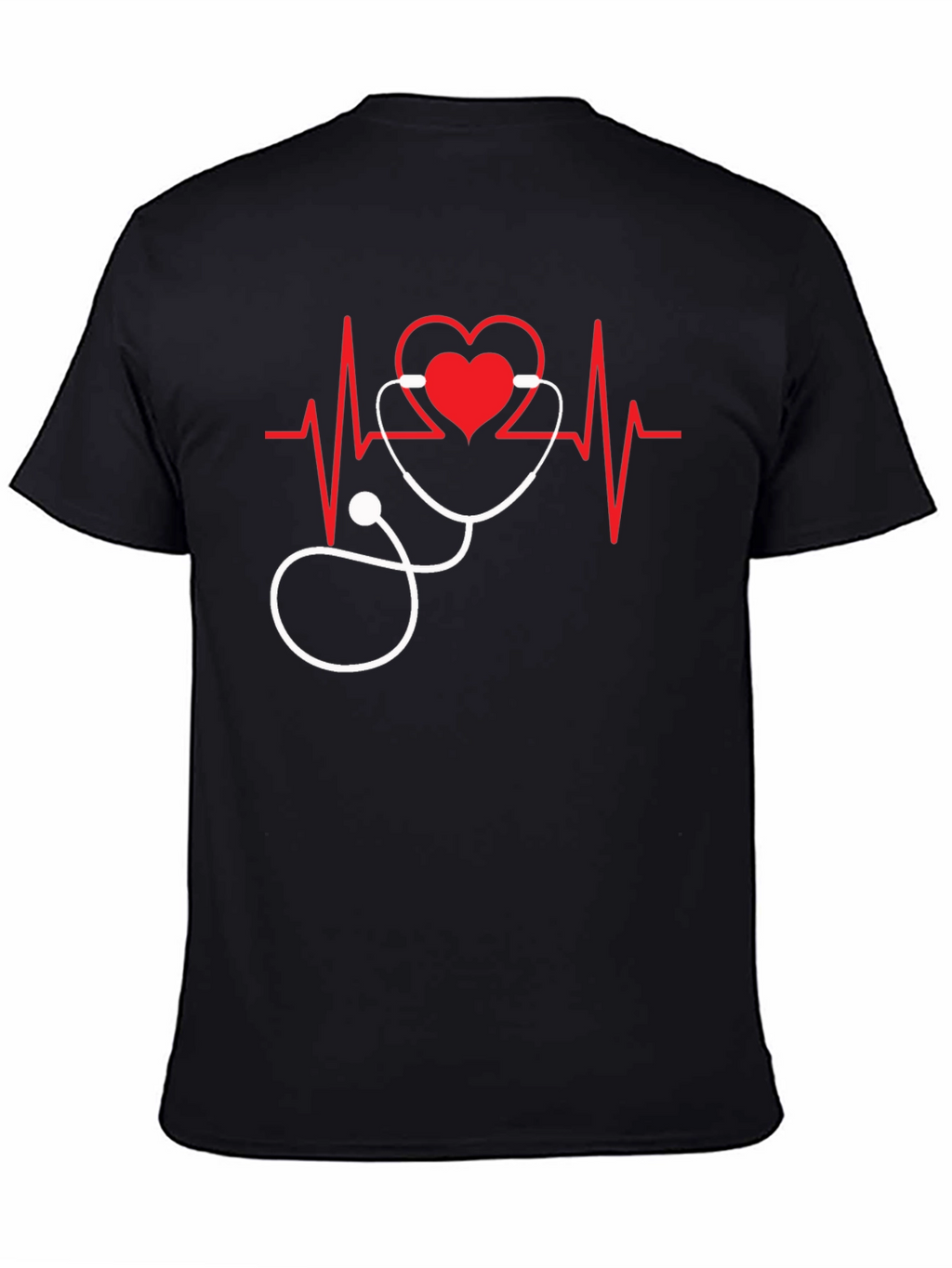 Heartbeat Stethoscope Graphic Tee - Medical Love