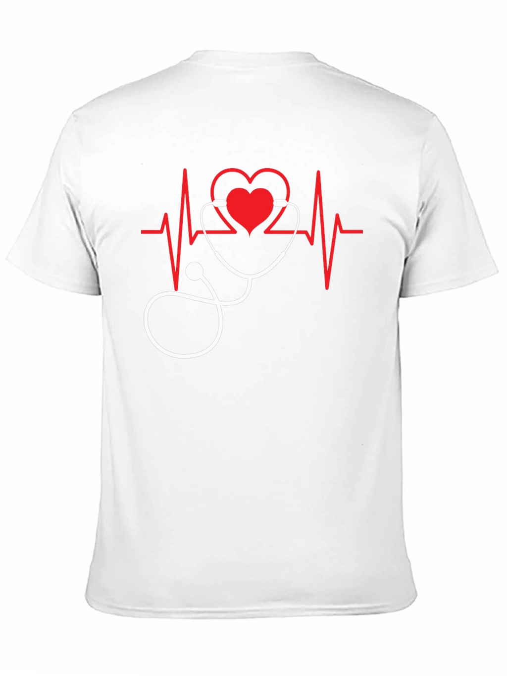 Heartbeat Stethoscope Graphic Tee - Medical Love