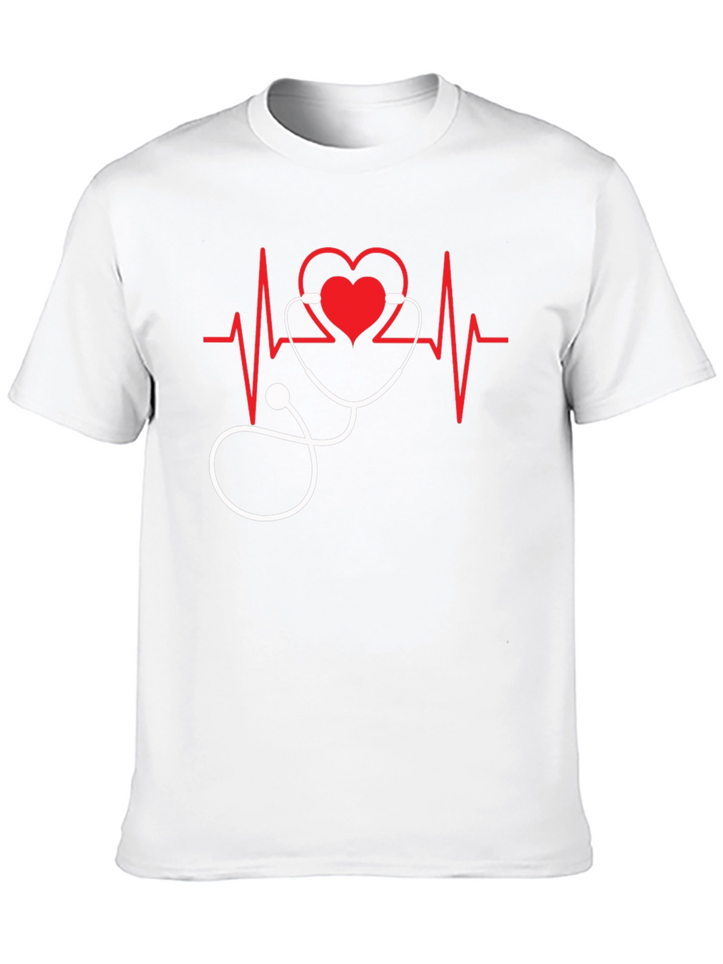 Heartbeat Stethoscope Graphic Tee - Medical Love