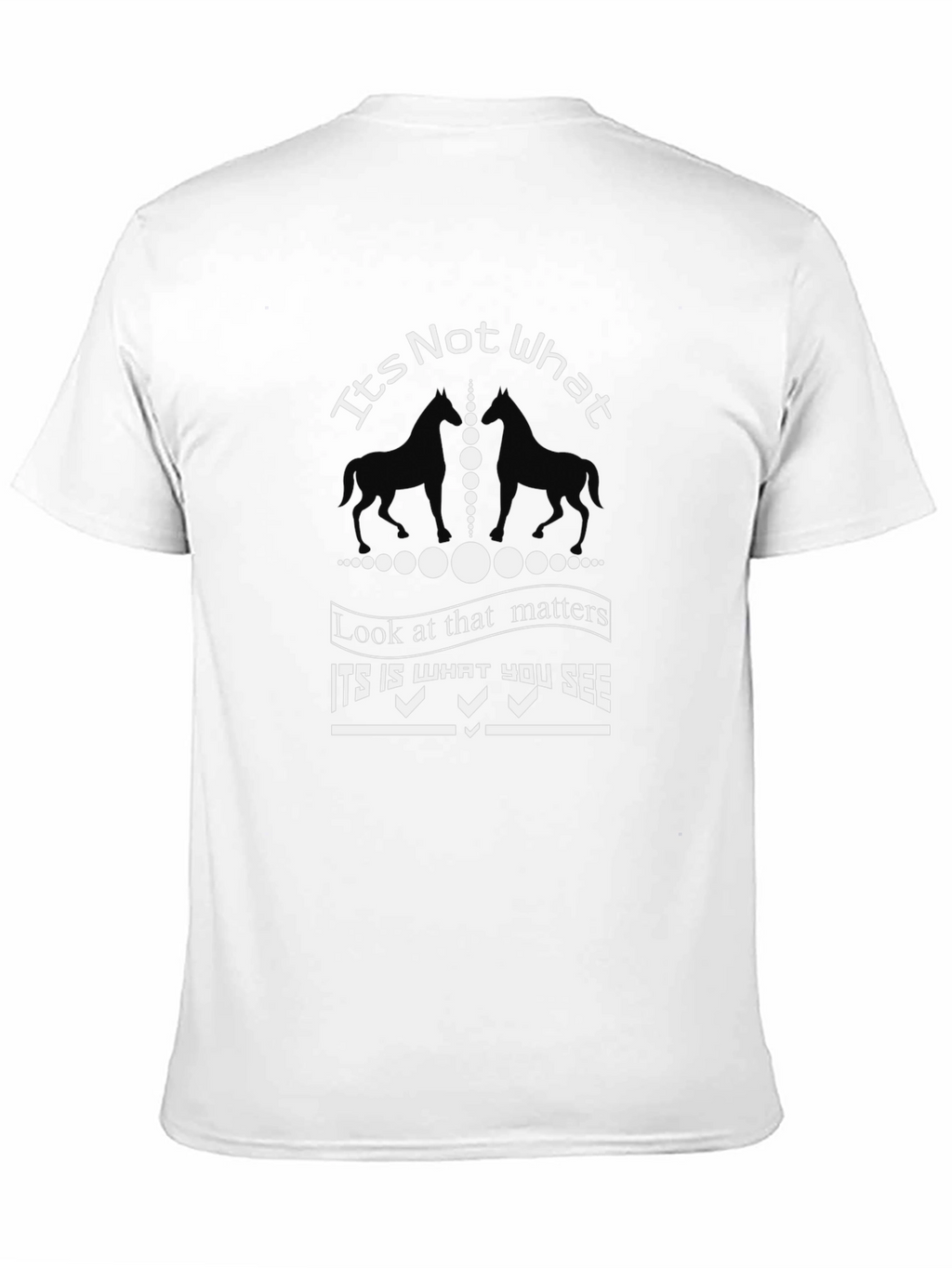 Its Not What Horse Graphic T-Shirt - Black