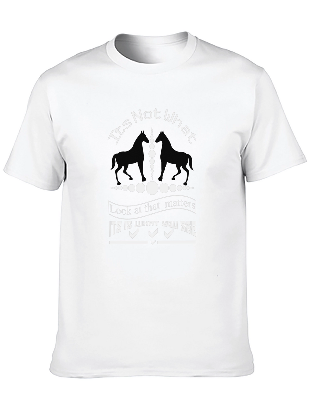Its Not What Horse Graphic T-Shirt - Black