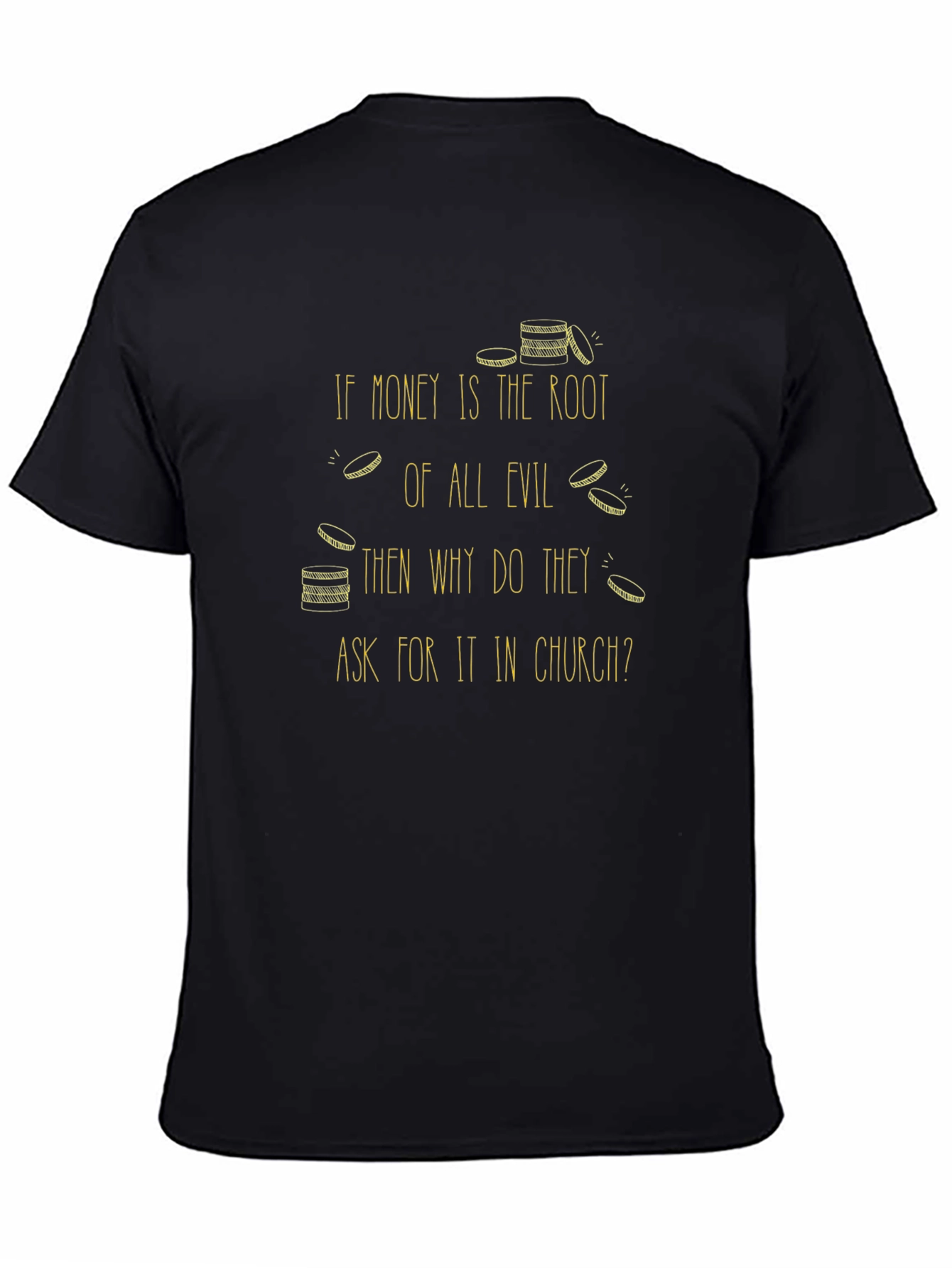 Money is Evil Graphic Tee - Black