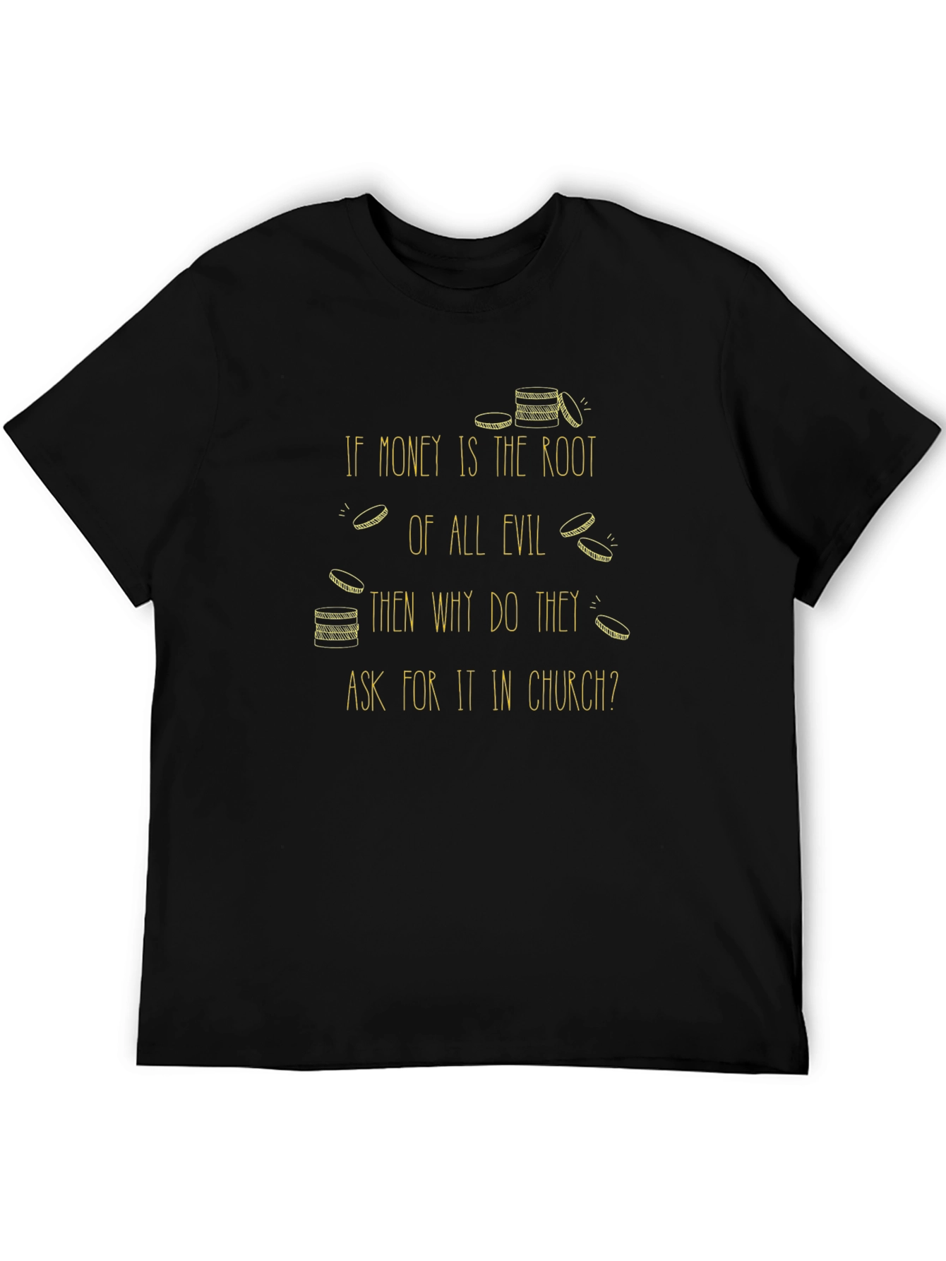 Money is Evil Graphic Tee - Black