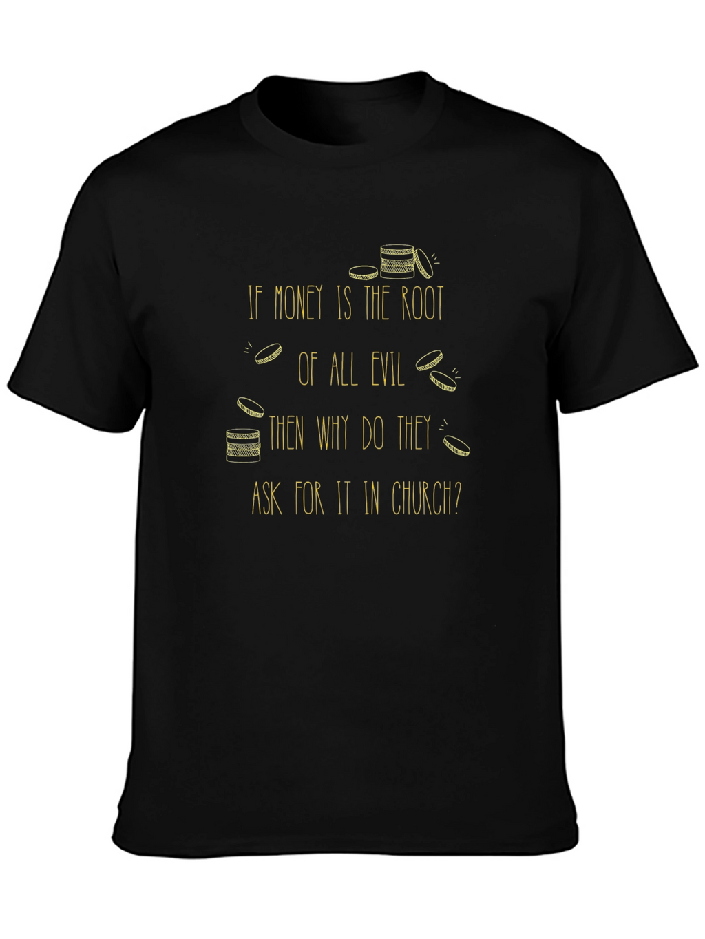 Money is Evil Graphic Tee - Black